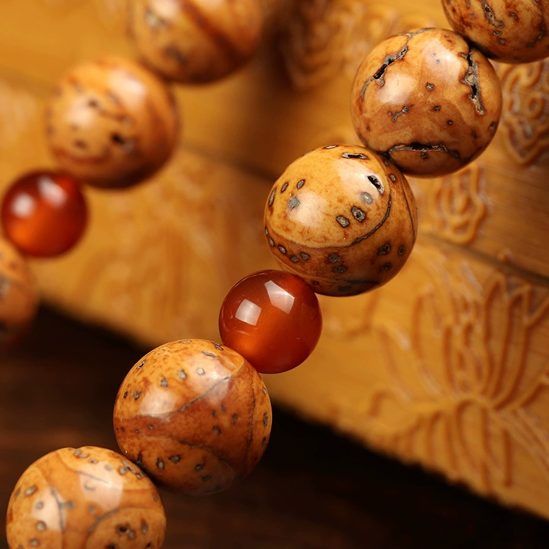 Natural Indonesian Longan & Phoenix Eye Bodhi Seed Bracelet - StartGoodLuck