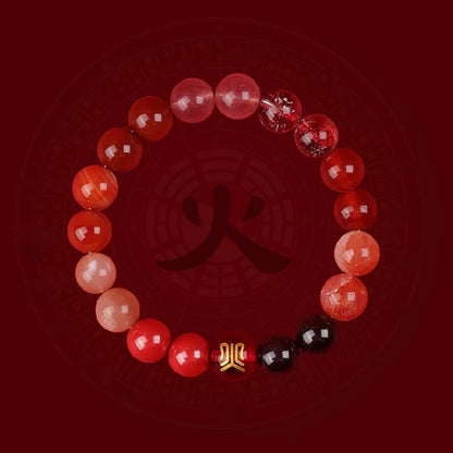 Five - Elements Agate Bracelet: Balance Your Life with Ancient Wisdom