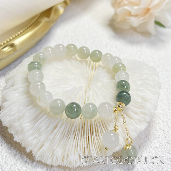 Minimalist Gradient Jade Bead Bracelet Stylish | jade fashion | Tianshan jade