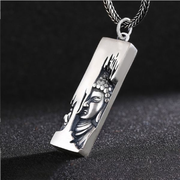 925 Silver Buddha Peace and Tranquility Necklace 