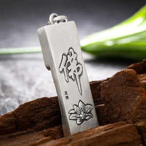 925 Silver Buddha Peace and Tranquility Necklace 