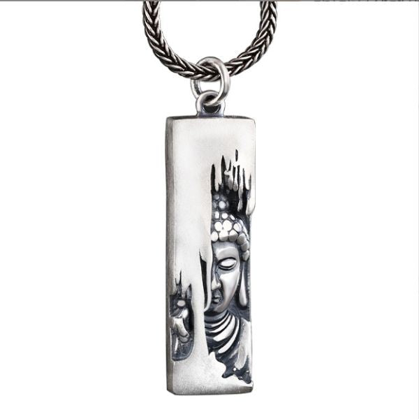 925 Silver Buddha Peace and Tranquility Necklace 