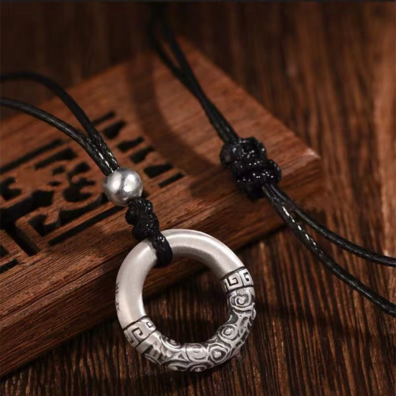 925 Silver Cloud Pendant Prosperity and Wealth Necklace