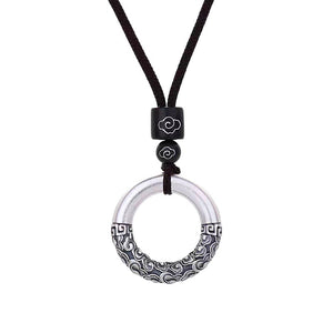 925 Silver Cloud Pendant Prosperity and Wealth Necklace