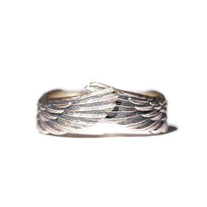 925 Silver Plated Angel Wings Growth and Renewal Ring