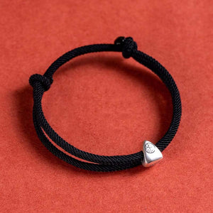 Elegant red rope rice dumpling love and luck bracelet aesthetic