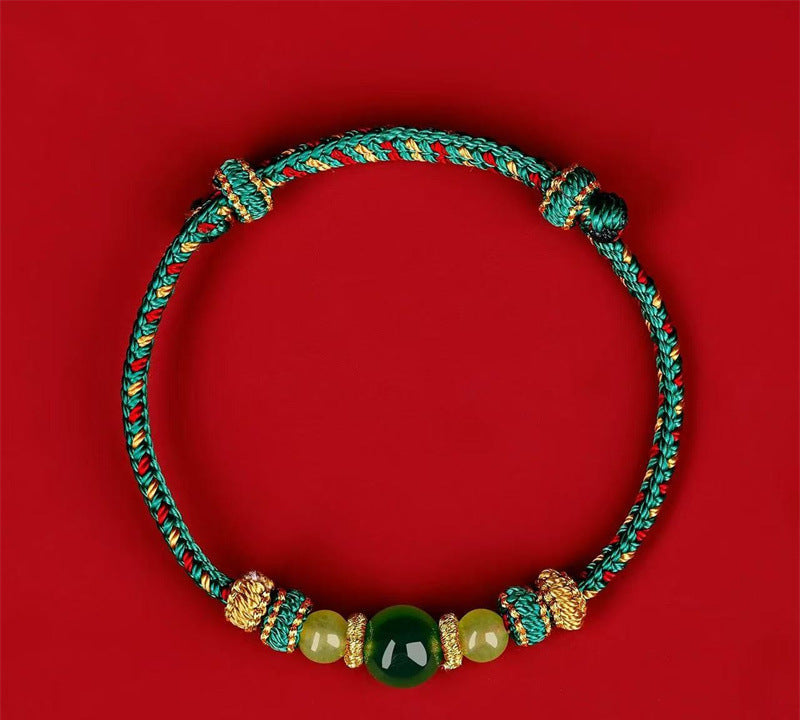 Agate beads Bracelet hand-woven natural agate couple's bracelet