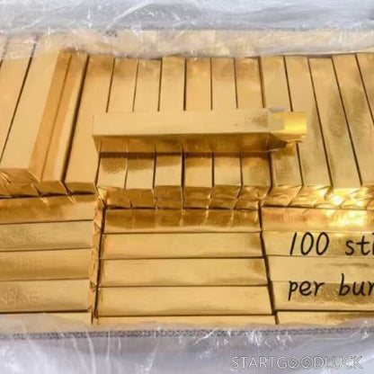 Ancestor money joss paper- Chinese  joss paper Gold Bars for Spiritual Offerings & Folk Religion Rituals