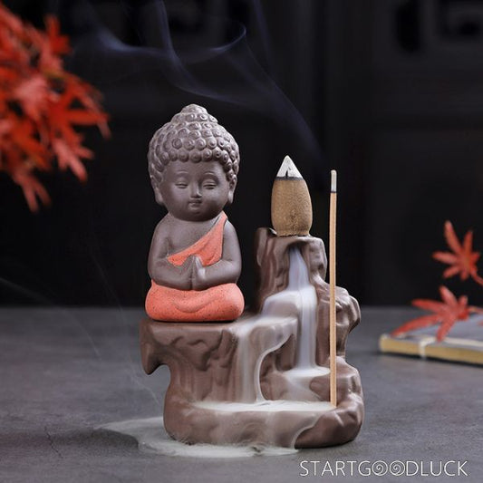 Backflow Incense Burner - Zen Maitreya Incense Holder for Meditation & Home Decor