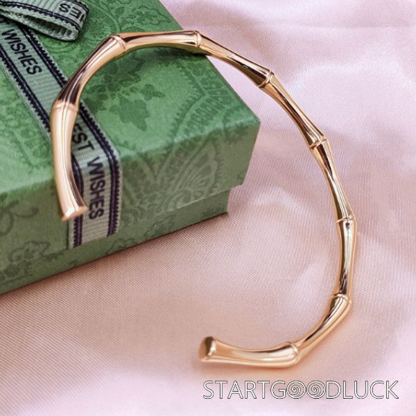 Bamboo Joint Bangle | Gold & Silver Plated Adjustable Bracelet | Bring Positive Progress Meaning