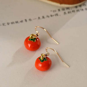 Beautiful Persimmon Earrings | Bring Good Luck Accessories