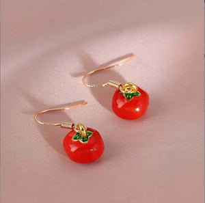 Beautiful Persimmon Earrings | Bring Good Luck Accessories