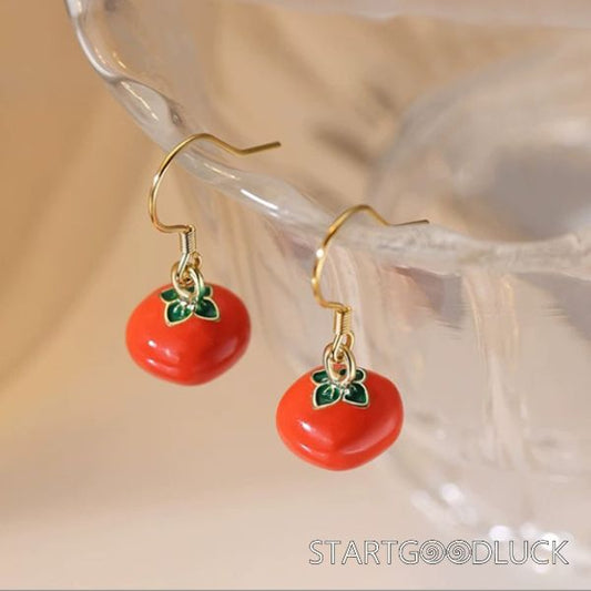 Beautiful Persimmon Earrings | Bring Good Luck Accessories