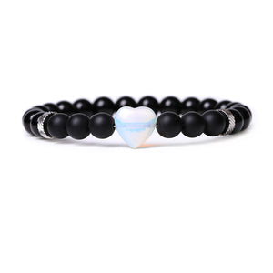 Black Obsidian Natural Stone Love Courage and Strength Bracelet