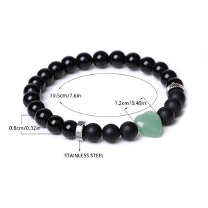 Black Obsidian Natural Stone Love Courage and Strength Bracelet