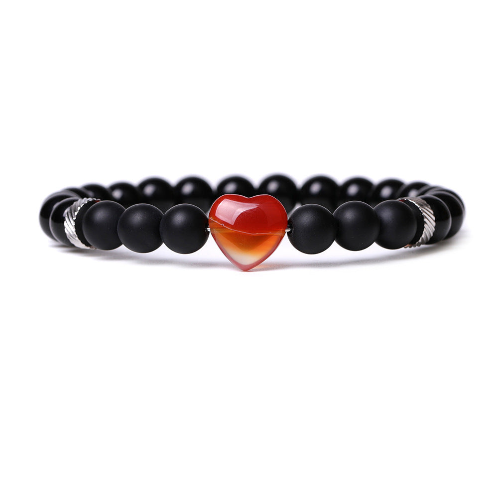 Black Obsidian Natural Stone Love Courage and Strength Bracelet