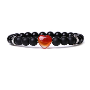 Black Obsidian Natural Stone Love Courage and Strength Bracelet