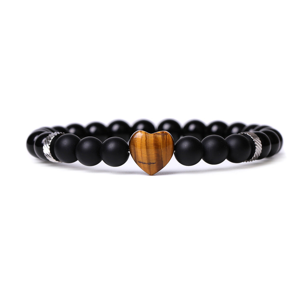 Black Obsidian Natural Stone Love Courage and Strength Bracelet