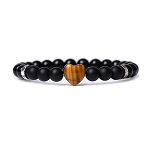 Black Obsidian Natural Stone Love Courage and Strength Bracelet