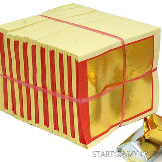 Bless Chinese Joss Paper - Gold & Silver Foil - StartGoodLuck
