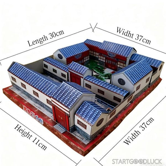 Chinese Paper Money | Oriental  Paper Courtyard for Ancestor Worship