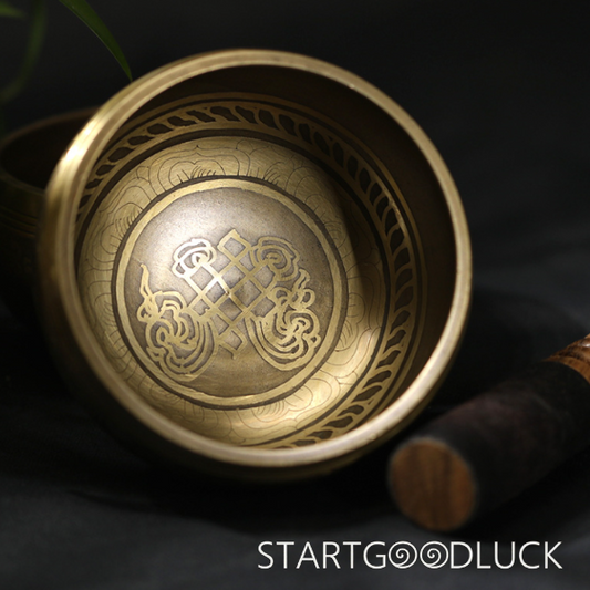 Chinese Knot Singing Bowl | Tibentan-Marked | Stress Relieve