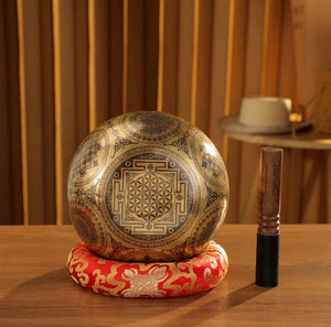 Copper Singing Bowl-Thousand-Hand Kwan-yin | Avert Disaster