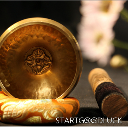Copper Singing Bowl-Crossed Vajra Pattern | Purify Negative Energy