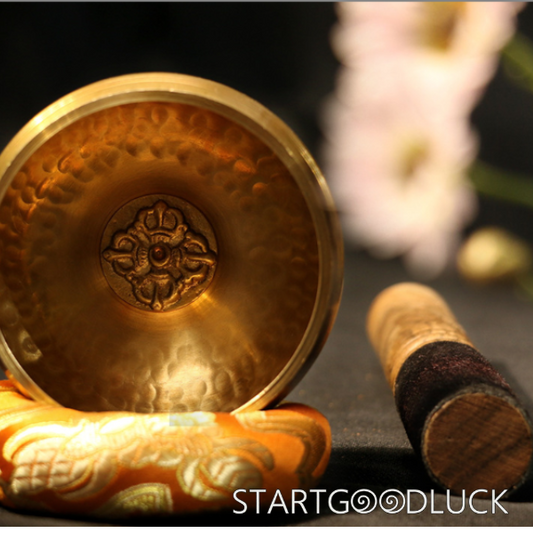 Copper Singing Bowl-Crossed Vajra Pattern | Purify Negative Energy