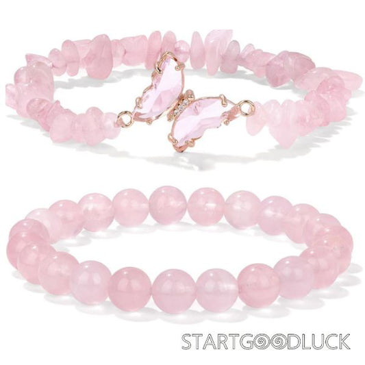 Crystal Bracelet Set | Beads & Chips Bracelet | Mental Healing Jewelry