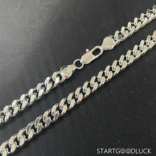 Cuban Link Chain - Men's 18K Copper Silver Plated   Stylish Hip Hop Necklace