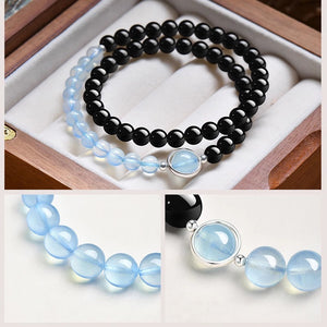 Feng Shui Black Obsidian Bracelet for Courage, Balance & Harmony