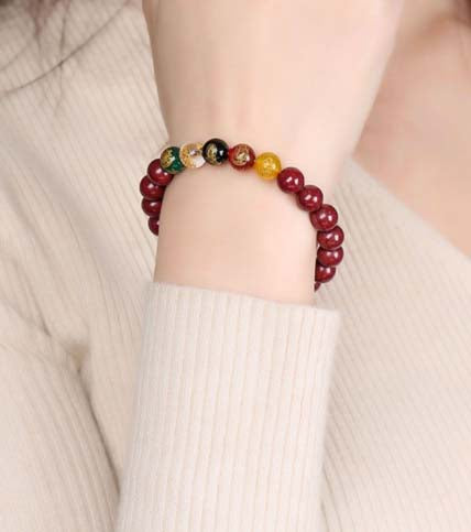 Five Gods of Wealth Bracelet | High quality Cinnabar Bracelet