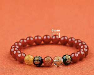 Five Gods of Wealth Bracelet | High quality Cinnabar Bracelet