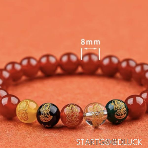 Five Gods of Wealth Bracelet | High quality Cinnabar Bracelet