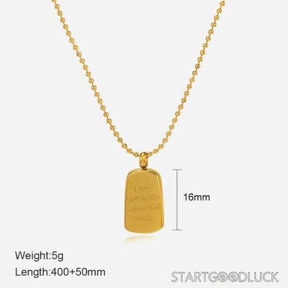 Gold Pendant Necklace - Bohemian Style Statement Necklace