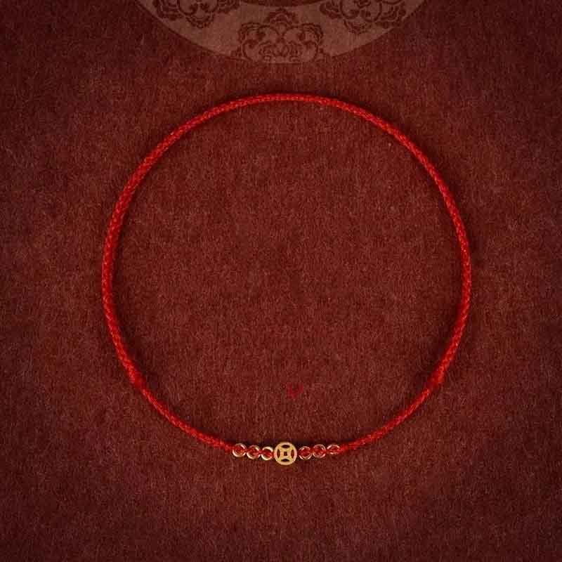 Gold Coin Bracelet - Adjustable Lucky Bracelets with Coin Charm