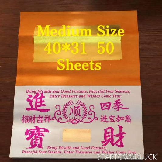 Oriental Joss Paper for Good Fortune & Cultural Rituals