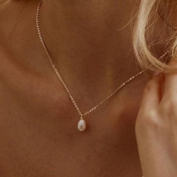 Gold Plated Pearl Prosperity and Wealth  Necklace 