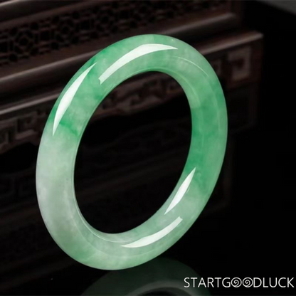 Green Jade bracelet: Craftsmanship & Texture | Natural Emerald Green Jade stone with Timeless Elegance and cultural Meaning