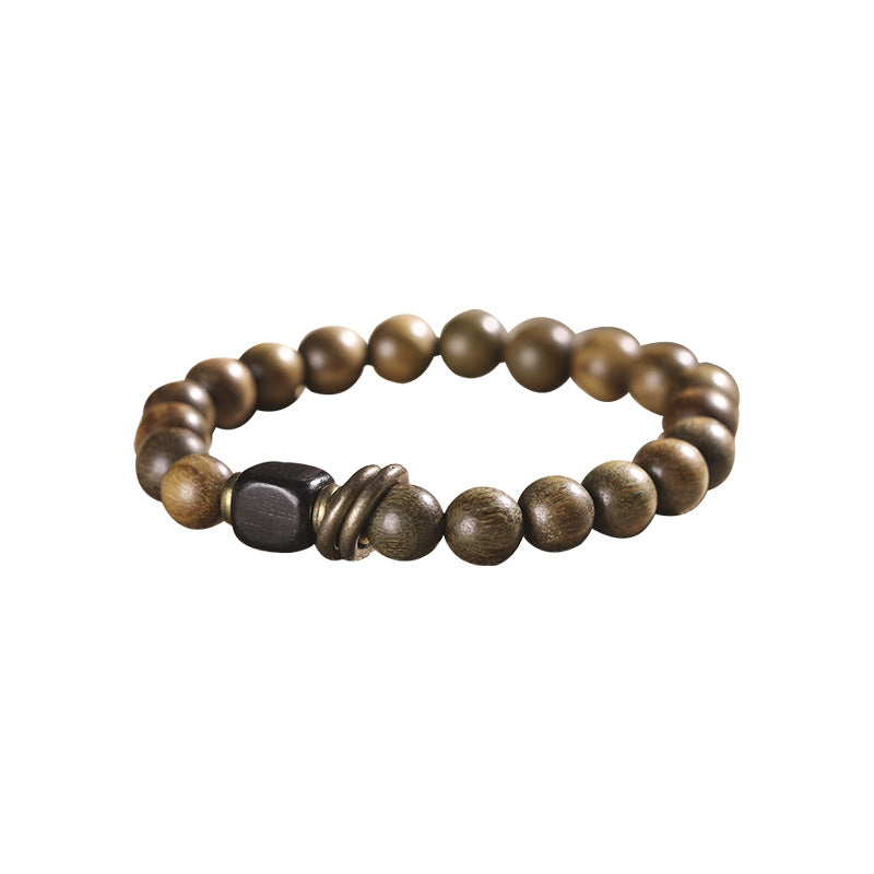 Green Sandalwood Retro Style Buddhist Zen Ethnic Balance and Harmony Bracelets