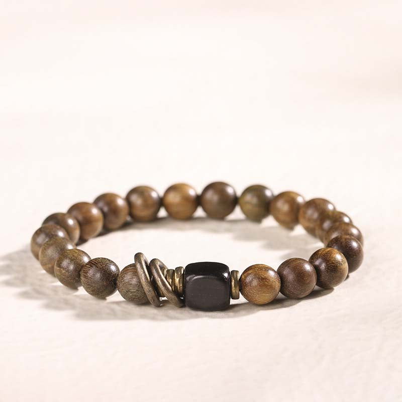 Green Sandalwood Retro Style Buddhist Zen Ethnic Balance and Harmony Bracelets