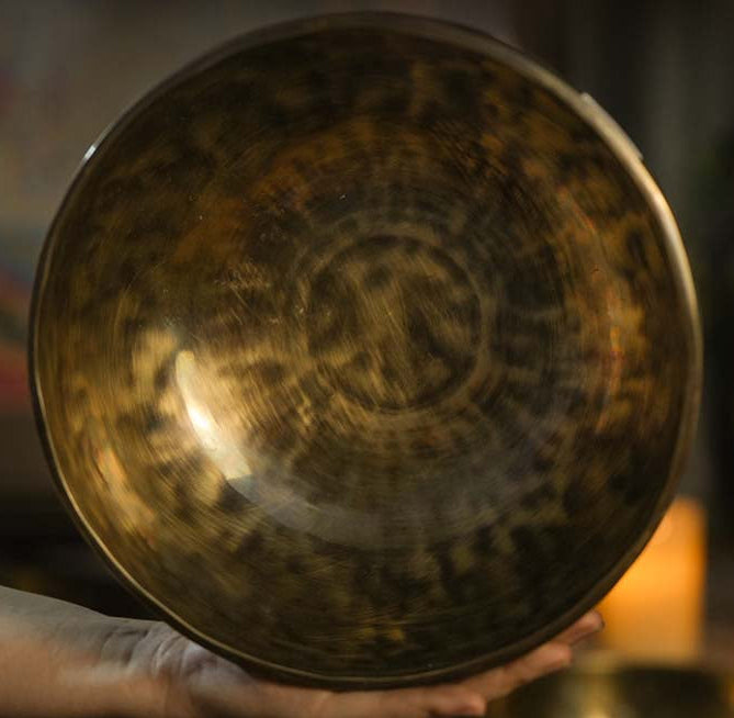 Hand-Carved Copper Tibetan Singing Bowl | Enhance concentration