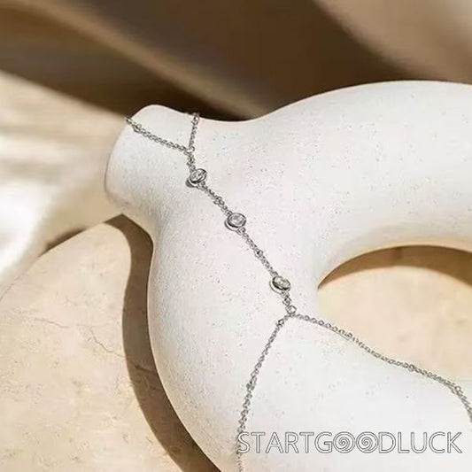 Hand Chain Ring Bracelet | Gold/Silver  Stackable Bracelets