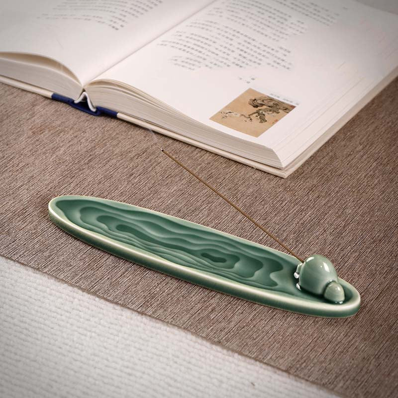 Incense Stick Holder - Water Ripple Ceramic Home Incense Burner