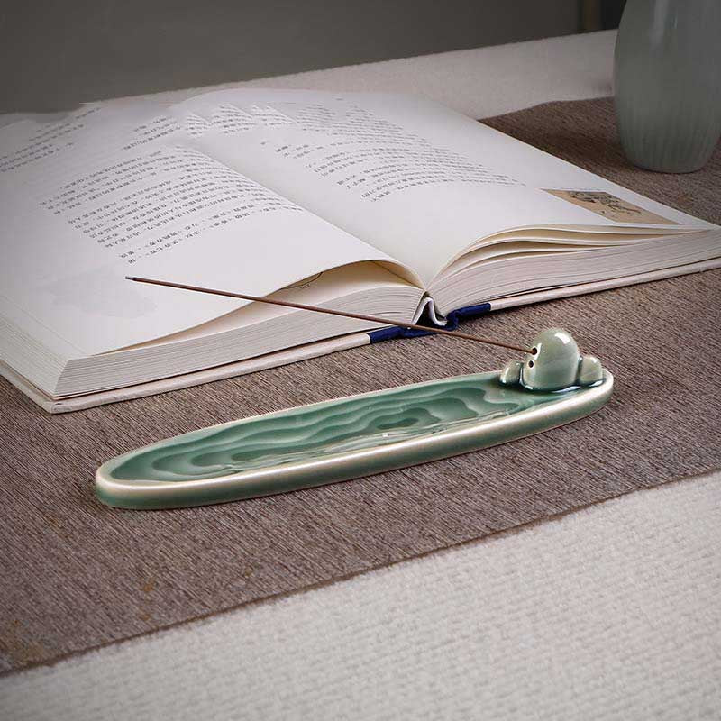 Incense Stick Holder - Water Ripple Ceramic Home Incense Burner