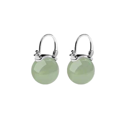 Jade Bead Earrings | Gold & Silver  Earrings