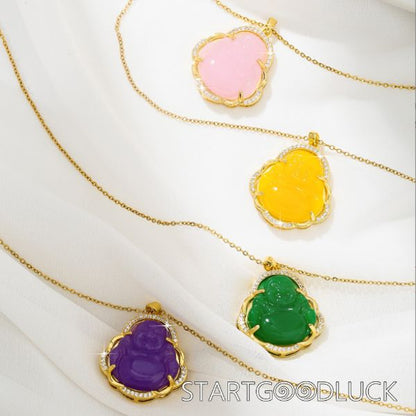 Jade Buddha Pendant | Jade With Gold