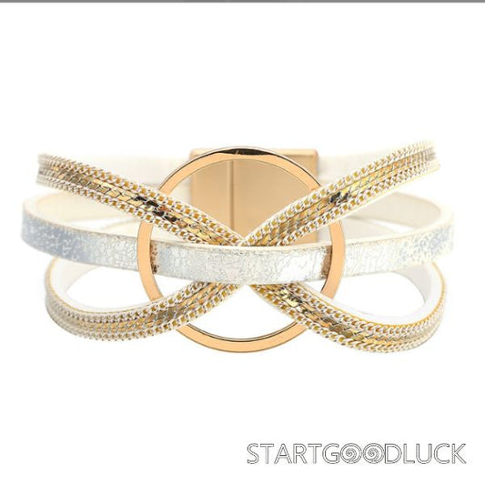 Ladies Leather Multi-layer Bracelet | Best Choice for women's Birthday Gifet | Eight Color to choose
