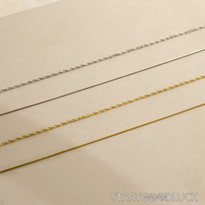 Layered Necklace - Dainty Minimalist Trendy Fashion chain